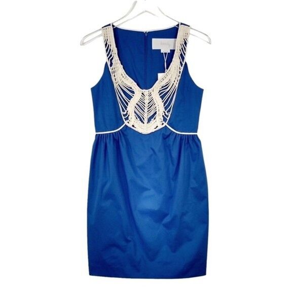 Hanii Y Womens IT 40 (Small / US 4) NWT Sleeveless Cord Detail Dress Blue HANIIY - Picture 2 of 11